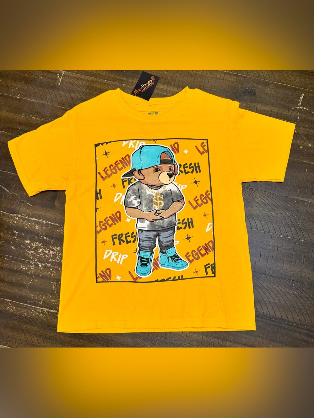 Brand New Boys L (14/16) Legend Bear urban Style Tee Shirt